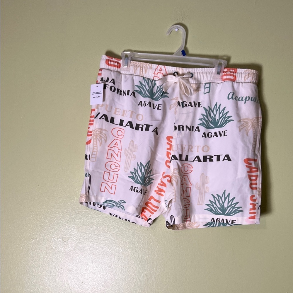 Malibu men's multicolor Graphic swimwear Athletic Shorts